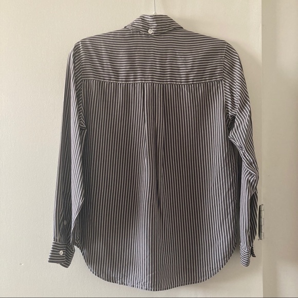 Studio121 Striped Button Down Blouse - Picture 3 of 4
